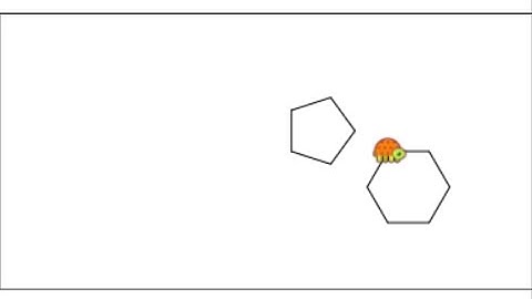 Pentagon & Hexagon on the same screen with the help of pu and pd  commands  of LOGO