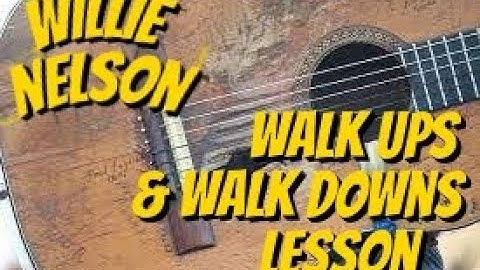 Basic Willie Nelson Style Walk Ups & Walk Downs Scott Grove Guitar Lesson