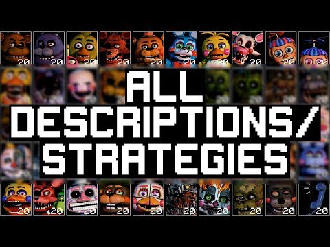 FNAF Ultimate Custom Night: ALL Character Descriptions And Strategies