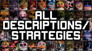 Fnaf Ultimate Custom Night All Character Descriptions And Strategies