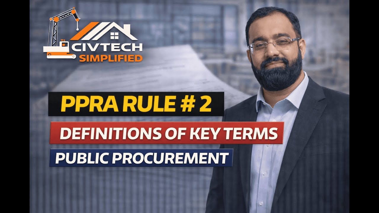EPADS PPRA Rule 2 | Definitions in Public Procurement | PPRA rules for contractors and Consultants