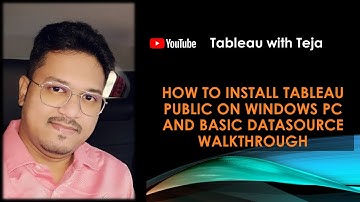 How to Install Tableau Public and Datasource basic walk through