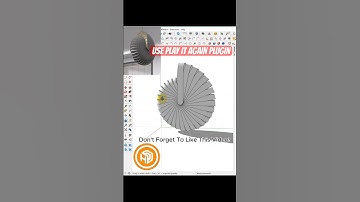 Sketchup Tips - Design of a unique snail in Sketchup use play it again plugin. #sketchup #shorts