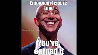 POV: You complete your 1000th shift at the Amazon Warehouse and Jeff Bezos commends your work.