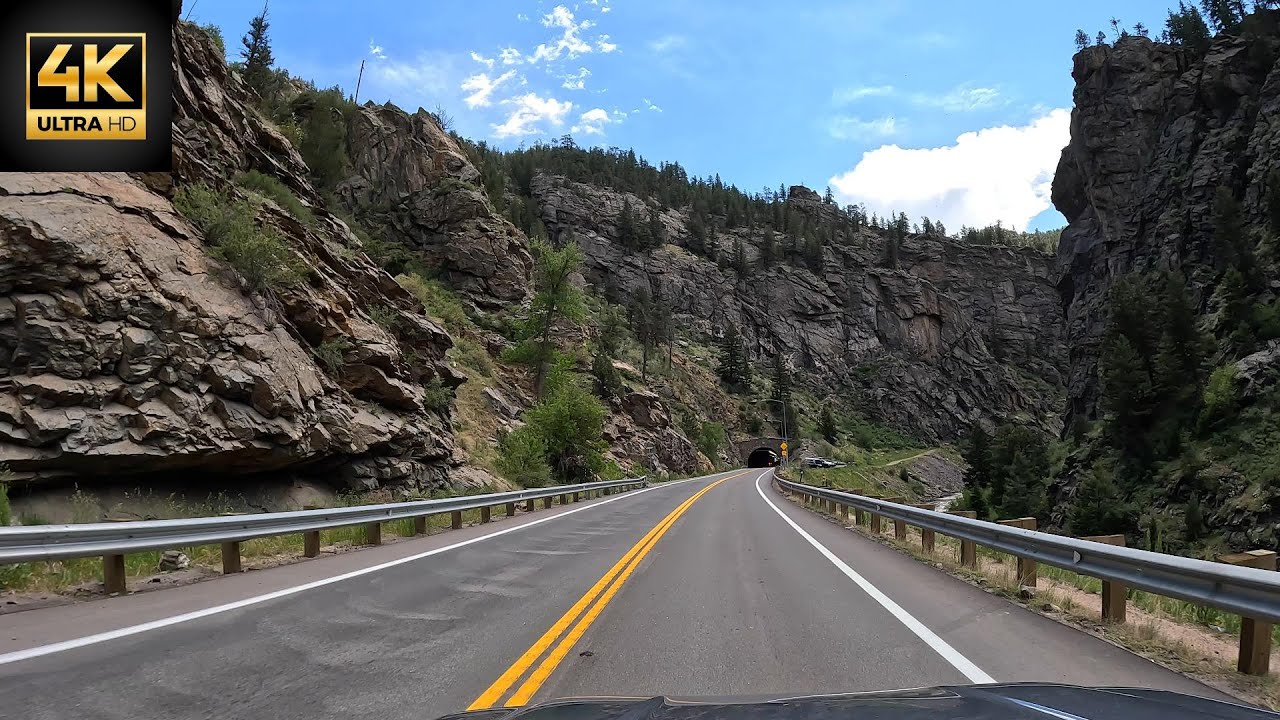 Driving the Scenic Clear Creek Canyon to Golden, Colorado in 4K