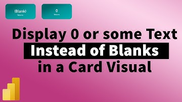 How to show Default values in a Card Visual | Show 0 Instead of Blank in PowerBI | MiTutorials