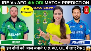 IRE vs AFG 4th ODI Today Match Prediction | Ireland vs Afghanistan 4th ODI Dream11 Prediction screenshot 2