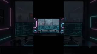 1 Hour Cyberpunk Developer Setup ASMR 💻 Lofi Beats & Rainy Night in New York (Study/Code/Relax)