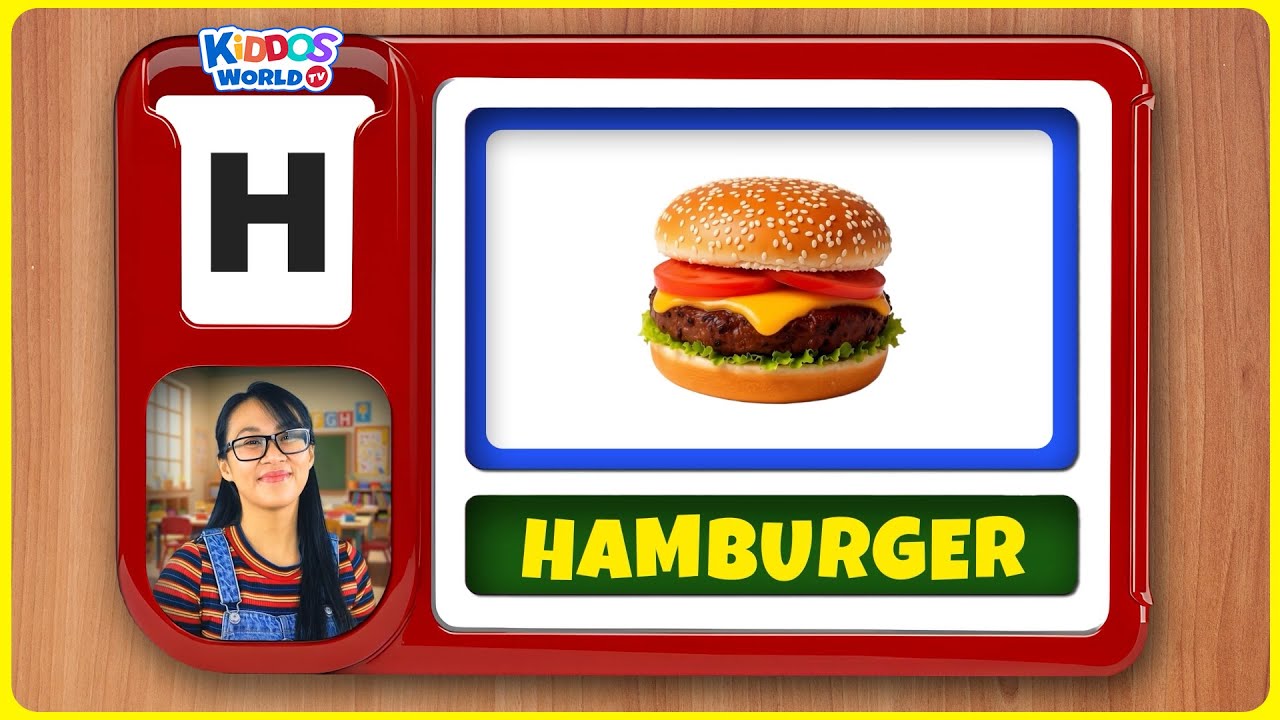 ABC Food from A to Z for Kids | Alphabet Food Names | Miss V Learning ...