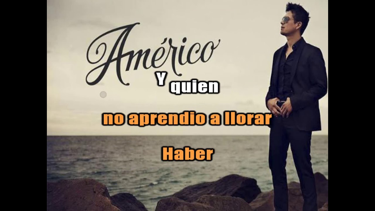 Americo Que levante la mano Karaoke YouTube