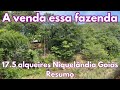 A venda essa fazenda de 17.5 alqueires - Niquelândia Goiás RESUMO