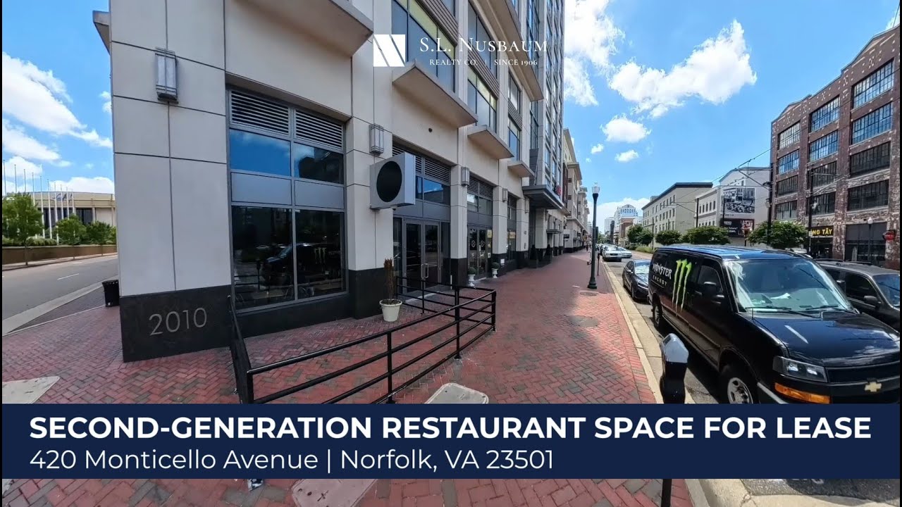 Turn-Key Restaurant Space for Lease in Downtown Norfolk