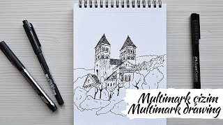Multimark Kalemle Çizim Drawing With Multimark Pencil