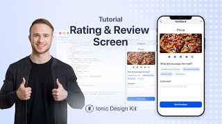How to create Rating & Review Screen | Ionic Design Kit