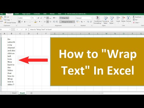 How to Add Multiple lines Text Within Cells In Excel. "Wrap Text" - YouTube