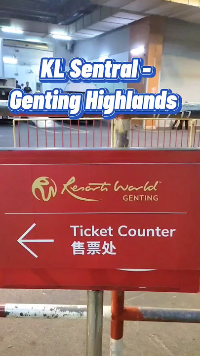 Bus From Kuala Lumpur KL Sentral To Genting Highlands #malaysia #travel #fyp