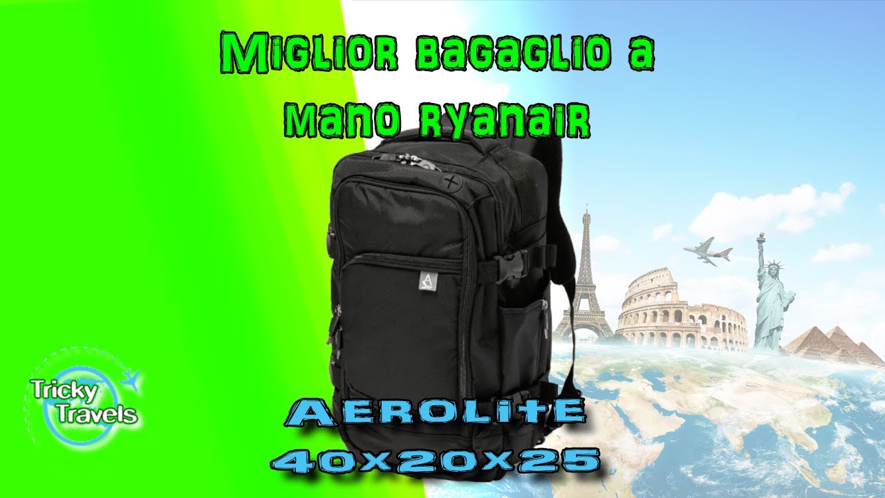 Aerolite Nuovo Estiva 40x20x25 Ryanair Zaino Bagaglio A Mano