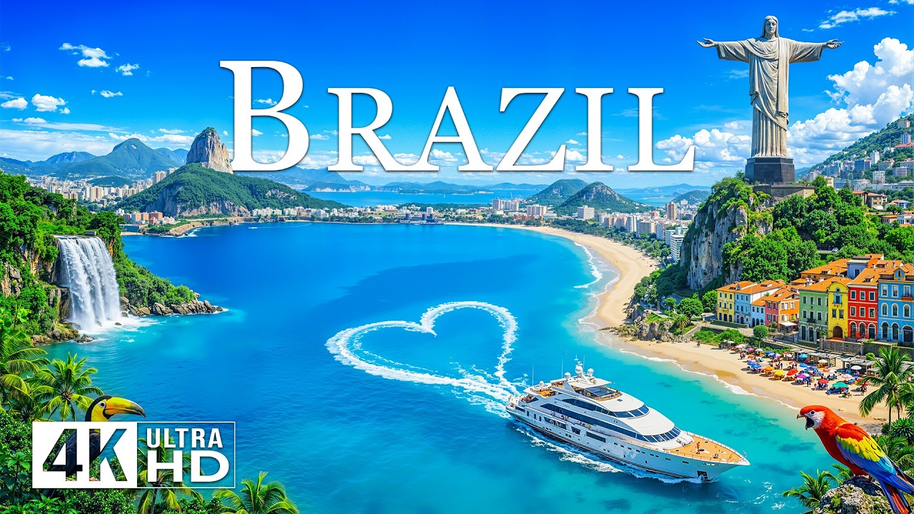 [4K] Brazil 2026 🇧🇷 Amazon Rainforest , Vibrant Cities &  Coastal Paradise Aerial Views