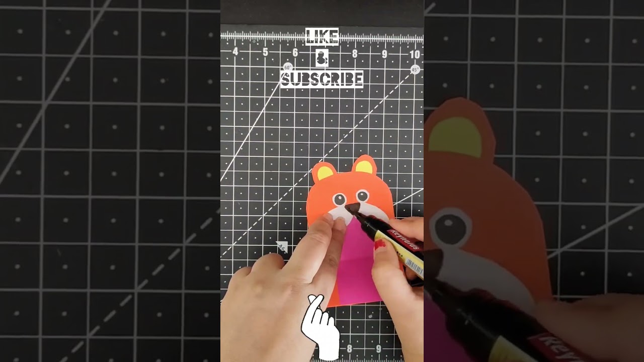 Easy Tiger hand puppet for kids - Easy craft for kids 