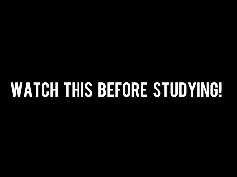 Listen to this Before STUDY!