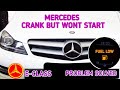 How to fix a car that crank but wont start ! Mercedes E250 No start fuel system problem solved