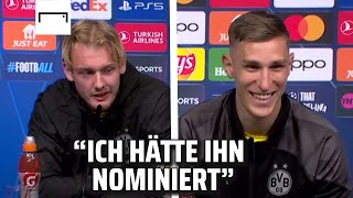 “Unerklärlich!” Schlotterbeck und Brandt über Nicht-Nominierung von BVB-Star | Champions League