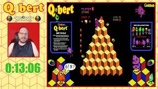 Q*bert Loop Level 9 Speedrun (Arcade)