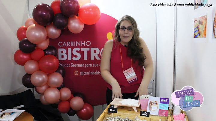 Carrinho de doces para festas - Carrinho Bistrô
