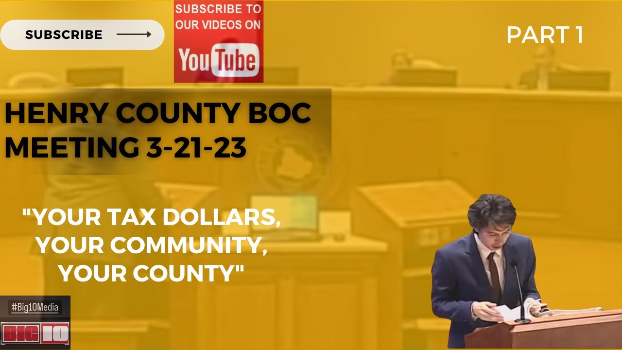 ⁣Be informed to how decisions impact your home values and community Henry County BOC 3 21 23
