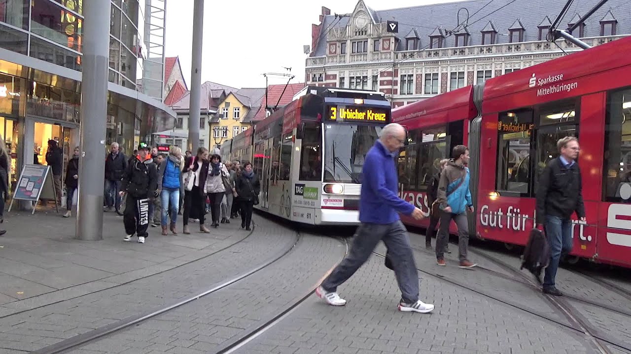 Erfurt Zentrum Anger - Rush Hour - Sony HDR-CX405