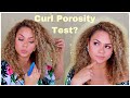 Testing my CURLY HAIR POROSITY