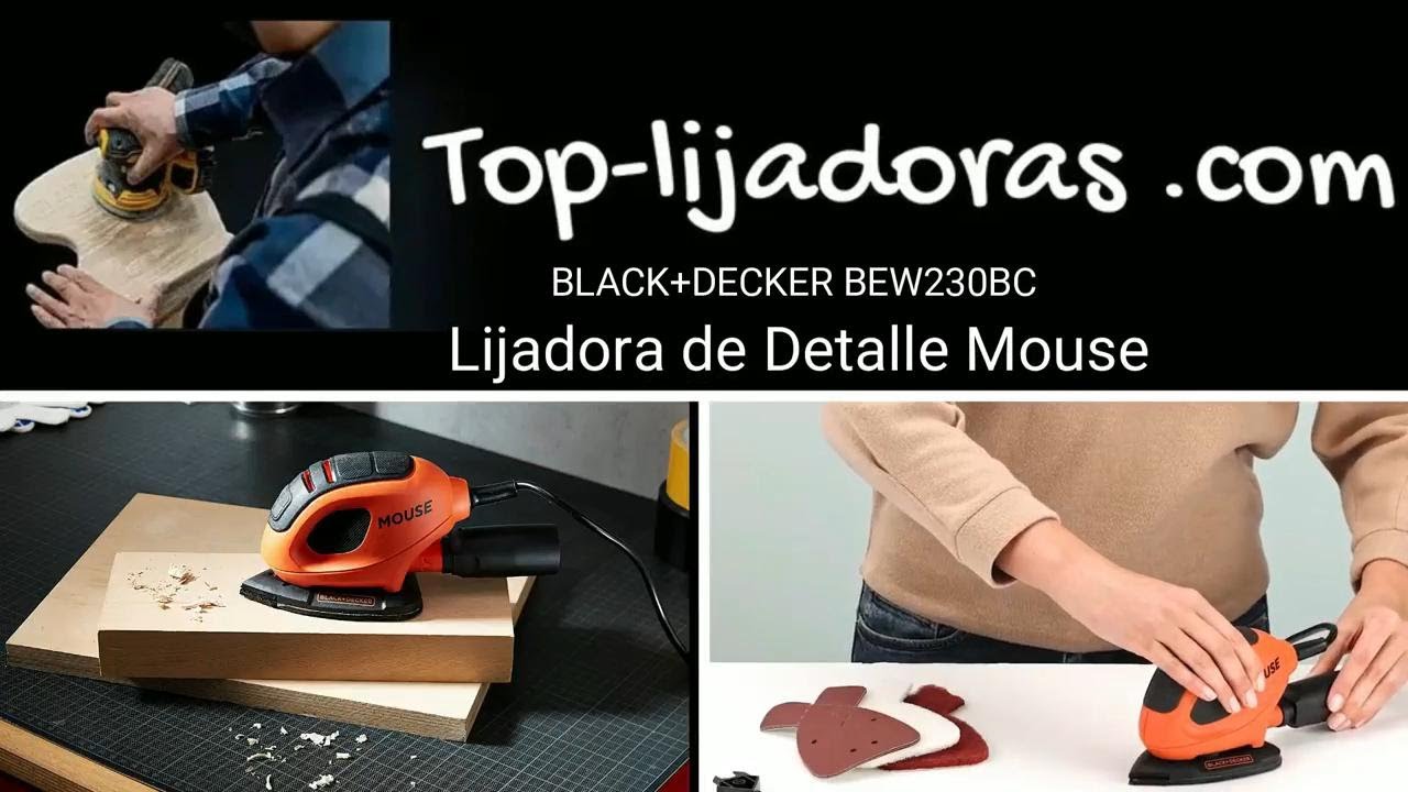  BLACK+DECKER BEW230BC-QS BEW230BC-QS-Lijadora Mouse