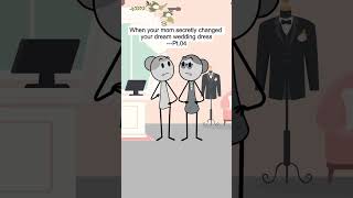 When your mom secretly changed your dream wedding dress Pt 04 #animation #corporate