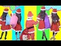 Kids Learn Colors with Finger Family Song - Babies turning around - Merry Christmas