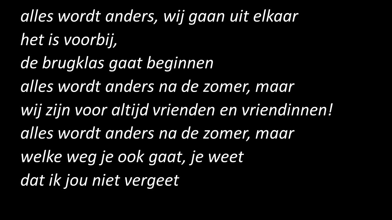 Alles wordt anders - YouTube