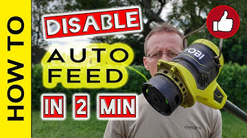 How to disable Auto Feed on Ryobi Trimmer in 2 min - EASIEST WAY 2021