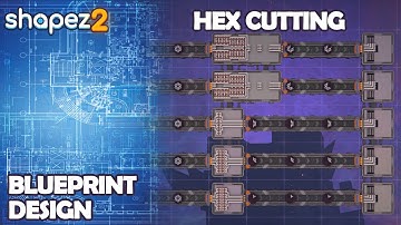 Shapez 2 Blueprint - Hexagonal Cutter and Destroyer
