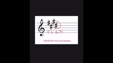 Minor key signatures with sharps 599