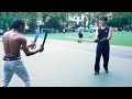 Wing Chun Butterfly Swords VS Long Sword 