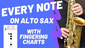 How to Play EVERY NOTE (Chromatic Scale) on Alto Sax - With Fingering Charts