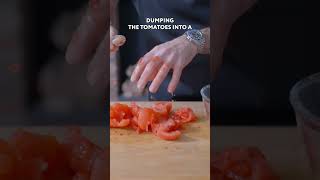 The iconic pasta allamatriciana from Eat Pray Love