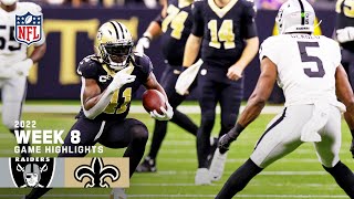 Las Vegas Raiders vs. New Orleans Saints | 2022 Week 8 Game Highlights