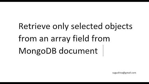 MongoDB: Retrieve only selected objects from an array