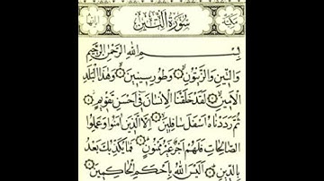 سورة التين ماتيسر من الذكر الحكيم