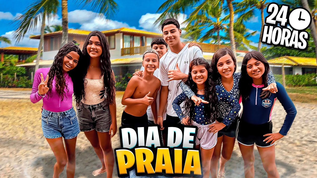 24 HORAS COM AS IRMÃS PINA E AMIGOS NA MANSÃO DE FÉRIAS 🏖️