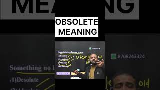 Obsolete  Meaning  sscenglishvocab sscvocabs ssc rohitsirenglish  onewordsubstitutions