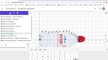 Modelling: fitting a function to a picture/ set of points in geogebra