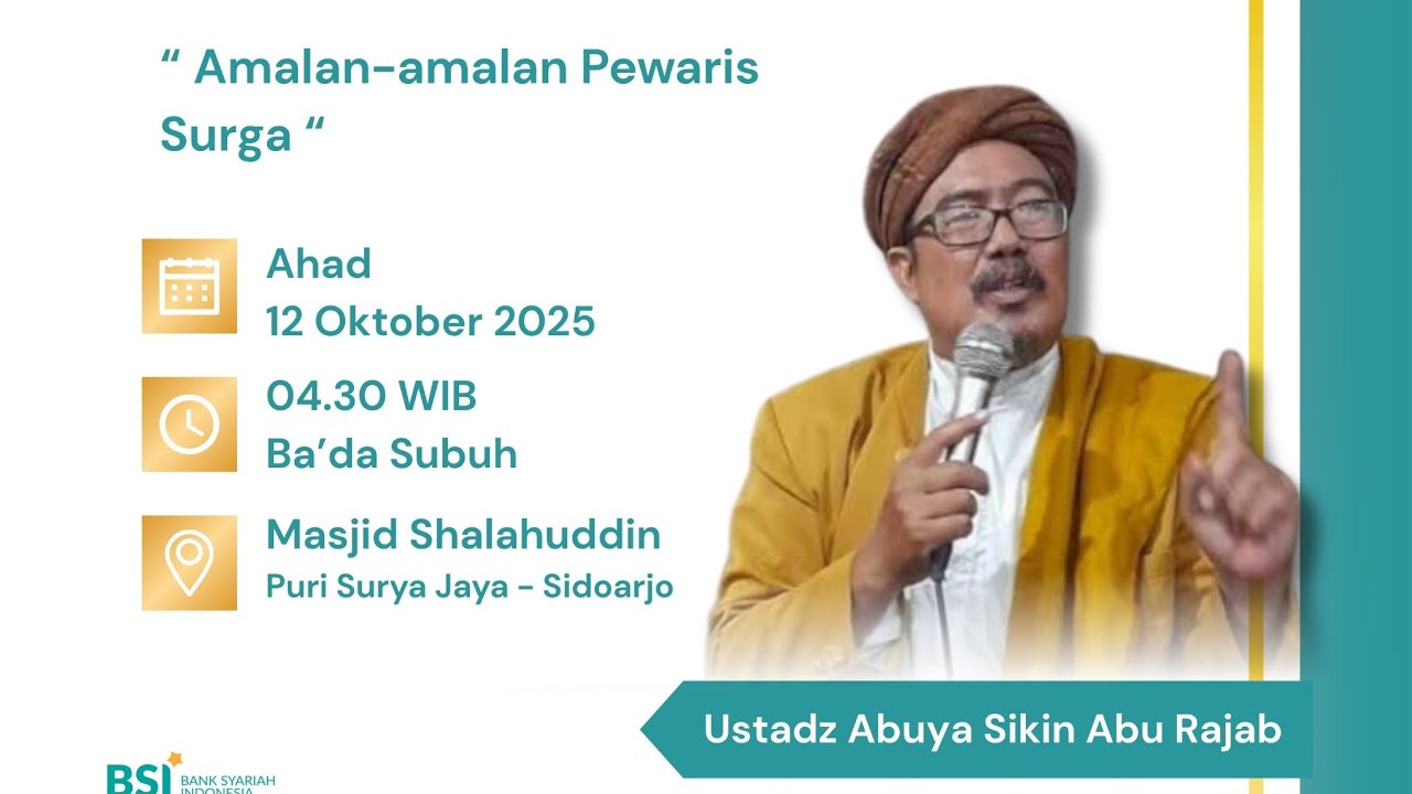 Ustadz Abuya Sikin Abu Rajab || Amalan-Amalan Pewaris Surga - YouTube