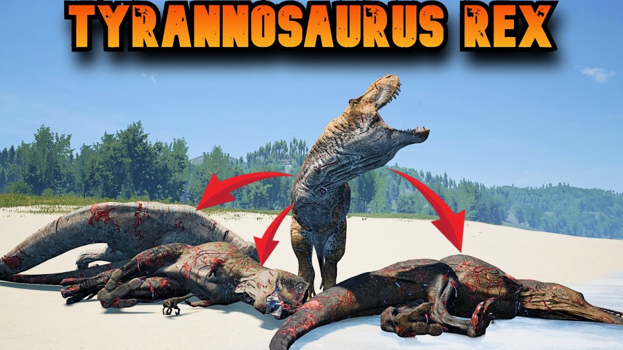 😨ACABAMOS CON TODOS LOS TYRANNOSAURUS REX DE THE ISLE🦖TODOS CORREN POR SUS VIDAS🔥
