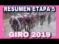 RESUMEN ETAPA 5 GIRO DE ITALIA 2019 🇮🇹
